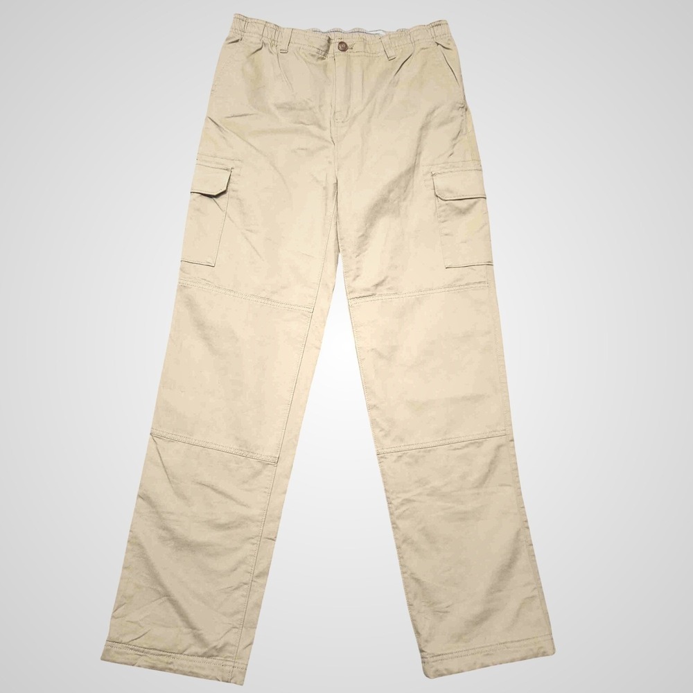 Lands End Lined Cargo Pants Multiple Pockets Cotton Womens Pants Size 20